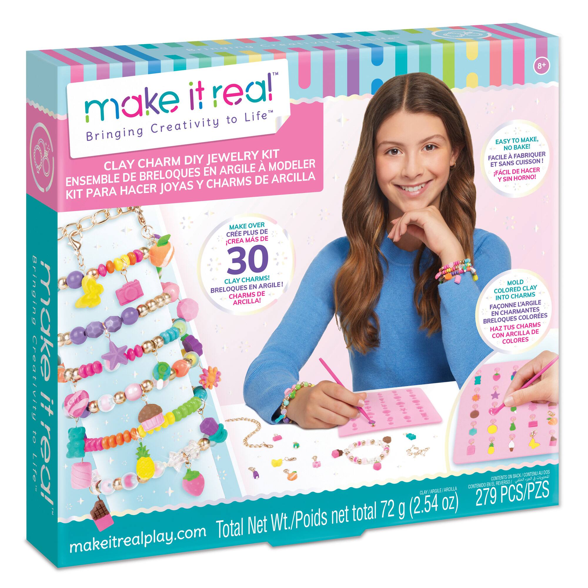 Make It Real™ Clay Charm DIY Jewelry Kit